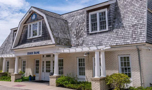 Essex Bank sign at Madison branch location
