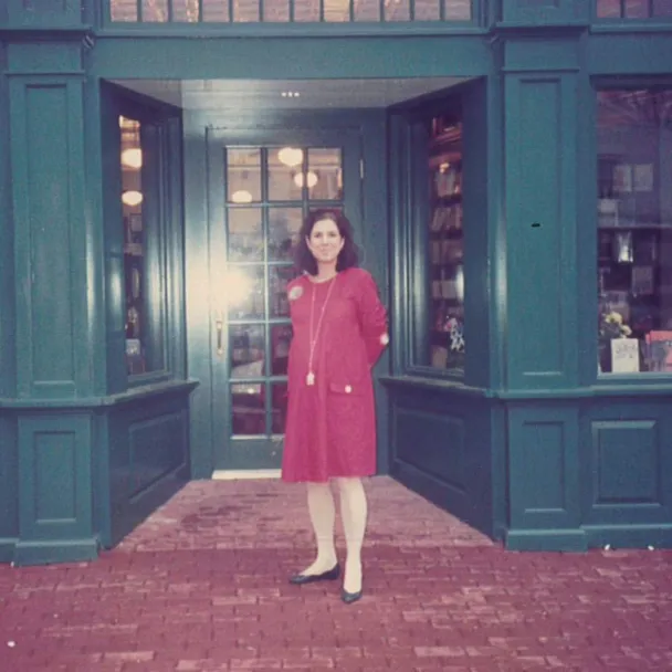 RJ Julia founder and Essex Bank customer Roxanne Coady at the store opening in 1990
