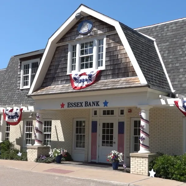 Facade of Essex Bank branch in Madison, CT