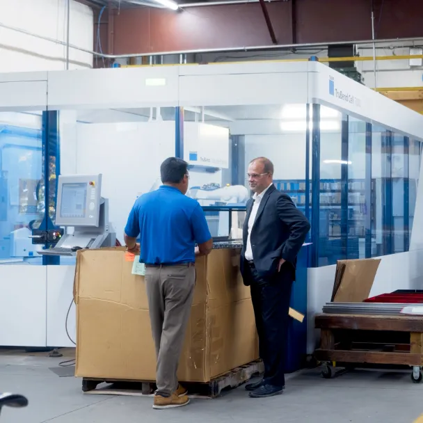 Tom Casey of Essex Bank with Brian Weinstein of Chapco