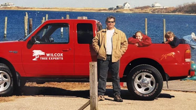 Essex Bank CT commercial customer Wilcox Tree Experts during the early years of the business